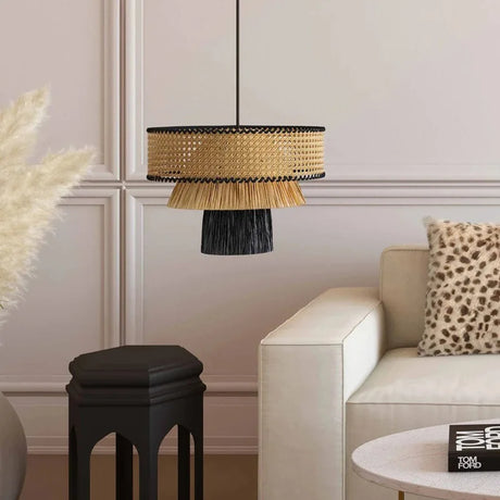 Nisu Home Hanging Pendant light in a woven design, perfect for stylish home decor