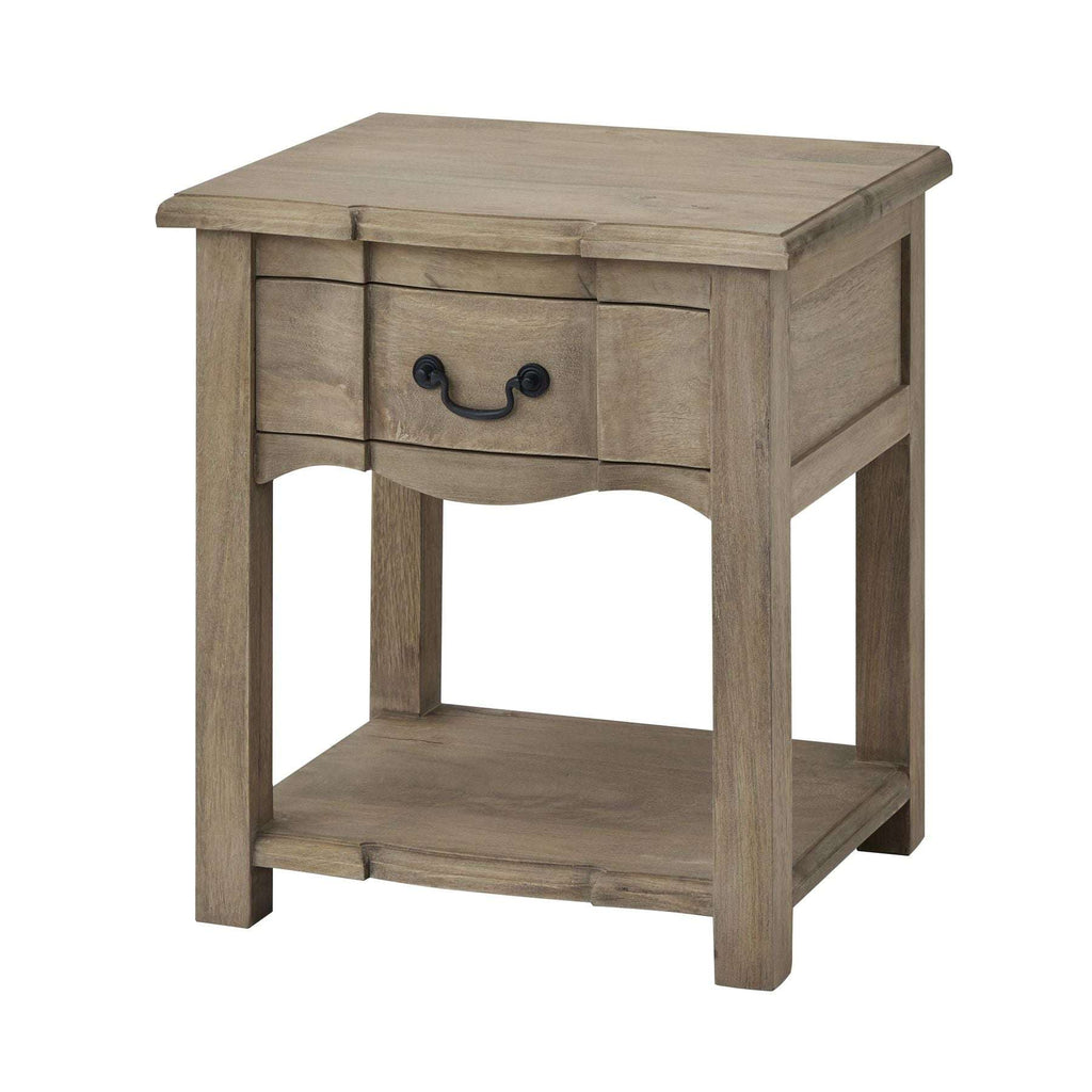 Copgrove Collection 1 Drawer Side Table BROWN WOOD Shades 4 Seasons