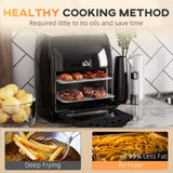Wise Galleria Air Fryer with three cooking trays for healthy meals with little oil