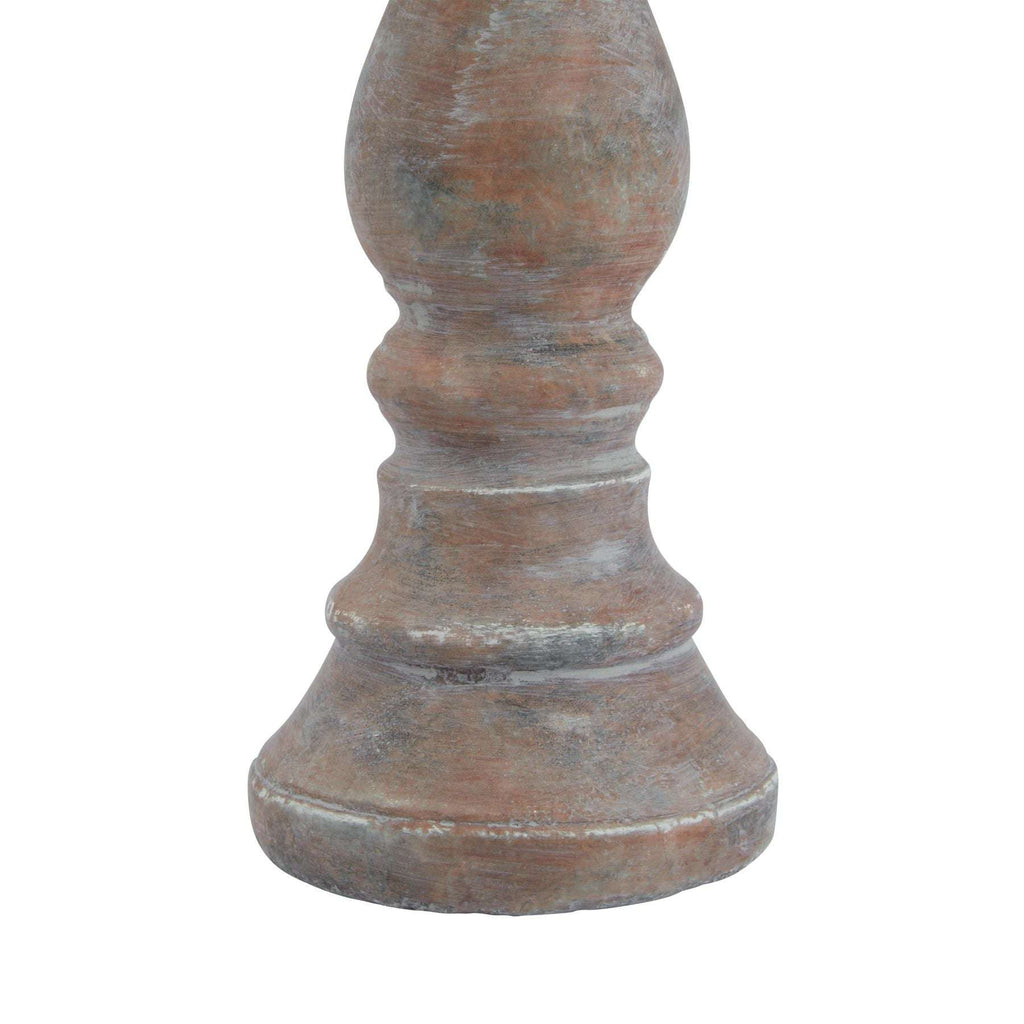 Shades 4 Seasons Hand-Finished Rustic Column Candle Holder Shades 4 Seasons