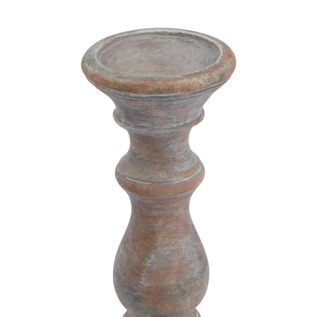 Shades 4 Seasons Hand-Finished Rustic Column Candle Holder Shades 4 Seasons