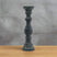 Amalfi Large Grey Column Candle Holder GREY CERAMIC Shades 4 Seasons