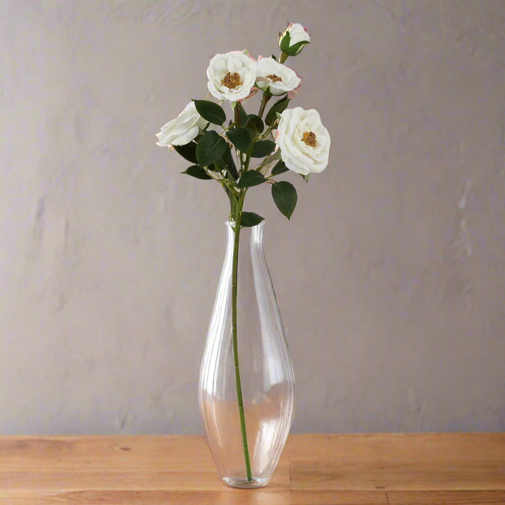 The Natural Garden Collection White Hedge Rose Stem Default Title Shades 4 Seasons