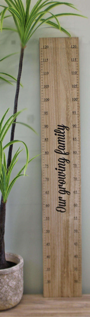 Height Chart Wall Plaque, Our Growing Family, 100cm Geko Products