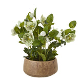 Hellebore Plant in Decorative Pot by Shades 4 Seasons GREEN PLASTIC Shades 4 Seasons