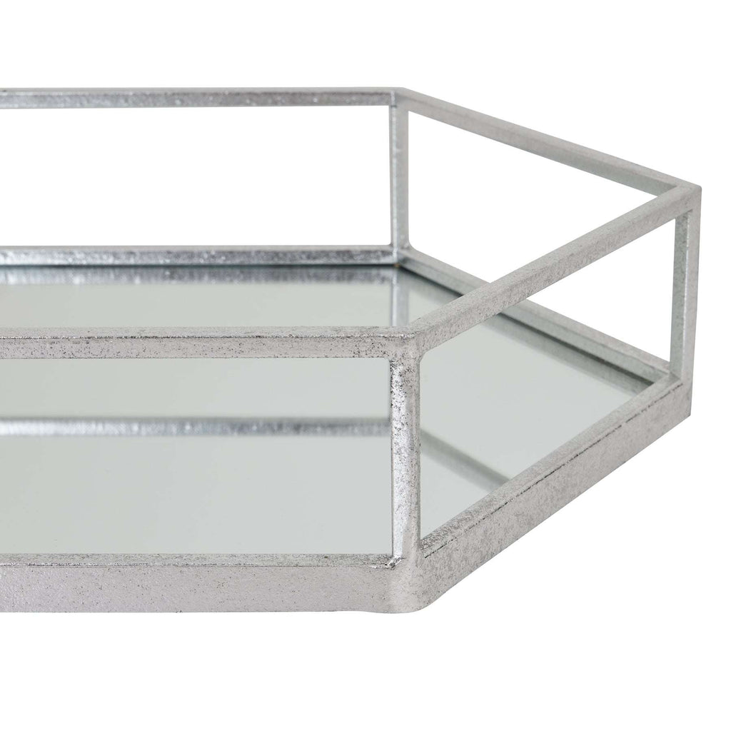 Shades 4 Seasons Stylish Hexagon Trays with Mirror Base Shades 4 Seasons