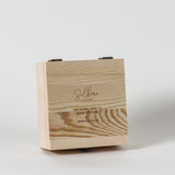 Selbrae House Highball Drinks Set presented in a rustic wooden box with engraved details