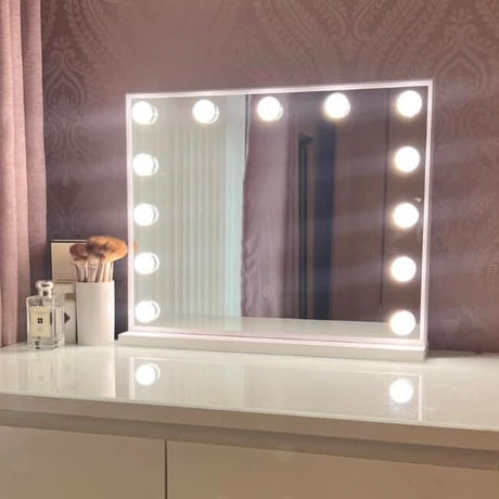Elegant Hollywood Mirror with LED lights for perfect illumination in any vanity setup
