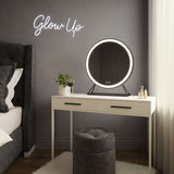 Stylish Hollywood Mirror with LED lighting, perfect for enhancing your beauty routine in a chic setting