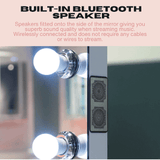 Hollywood Mirror with built-in Bluetooth speaker for streaming music wirelessly with excellent sound quality