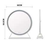 Hollywood Mirror with 60cm diameter and sleek design, perfect for makeup and grooming tasks