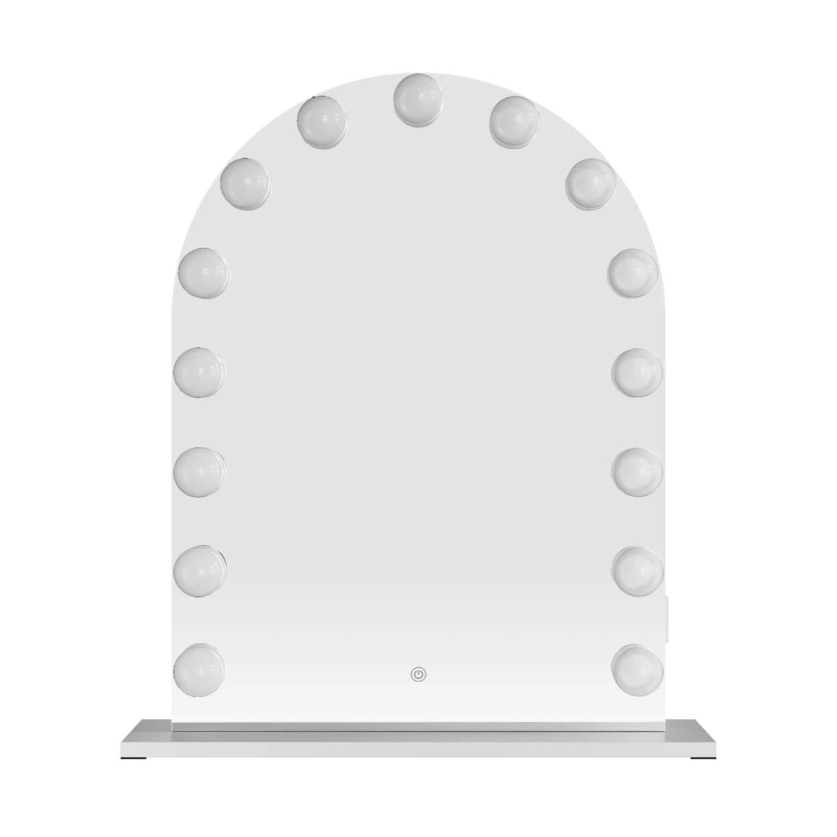 Hollywood Mirror with 14 LED Bulbs and an Elegant Arch Design for Glamorous Makeup Application