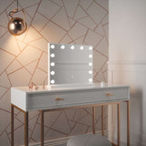Stylish Hollywood Mirror with Bright LED Lights for Glamorous Makeup Application
