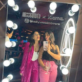 Hollywood Mirror with Bright LED Lights for a Glamorous Selfie Experience