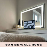 Hollywood Pro Mirror with LED lights, designed for wall hanging, perfect for makeup and vanity use