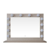 Hollywood Mirror with Illuminated Bulbs and Elegant Design for Makeup Application