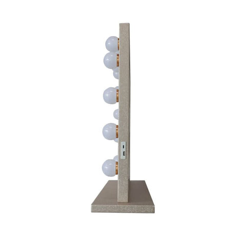 Stylish Hollywood Mirror with six bulbs, perfect for vanity and makeup application