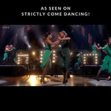 Elegant Hollywood Mirror featured on Strictly Come Dancing with bright LED lights for makeup application