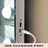 Hollywood Mirror featuring a USB charging port for convenient device charging