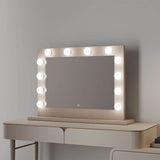 Elegant Hollywood Mirror with Bright LED Bulbs for a Glamorous Makeup Vanity Setup