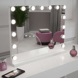 Hollywood Mirror with Bright LED Bulbs and Elegant Design for Makeup and Grooming