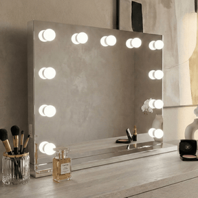 Hollywood Mirror with Bright LED Lights for Glamorous Make-Up Application
