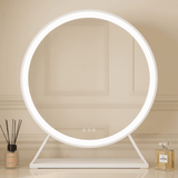 Hollywood Mirror with Circular Design and Adjustable LED Lighting for Beauty and Makeup Applications