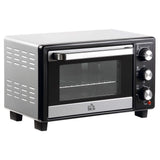 Wise Galleria Countertop Oven in sleek black and silver design, perfect for small kitchen spaces