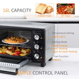 Wise Galleria Countertop Oven with 16L capacity, temperature settings and simple control panel for versatile cooking