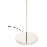 Orsina Floor Lamp with a sleek chrome base and minimalist design, perfect for modern interiors