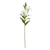 Shades 4 Seasons Lily Spray for Elegant Home Decor WHITE PLASTIC Shades 4 Seasons