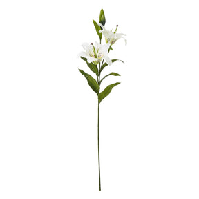 Shades 4 Seasons Lily Spray for Elegant Home Decor WHITE PLASTIC Shades 4 Seasons
