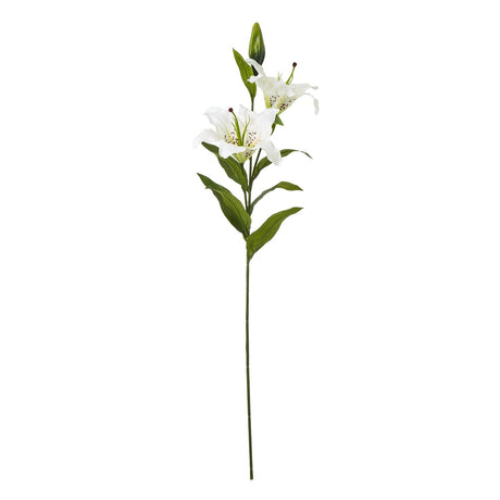 Shades 4 Seasons Lily Spray for Elegant Home Decor WHITE PLASTIC Shades 4 Seasons