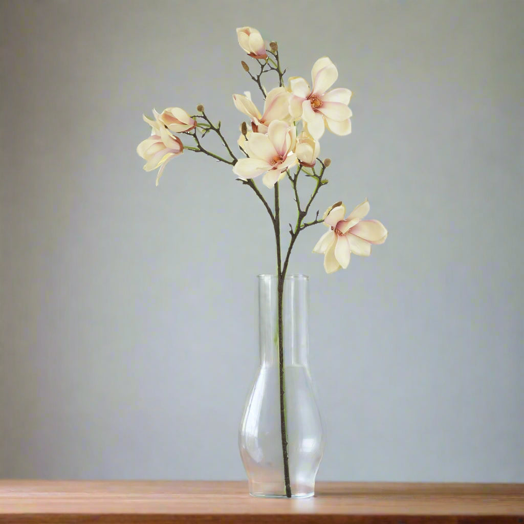 The Natural Garden Collection Pale Apricot Magnolia Stem PLASTIC Shades 4 Seasons