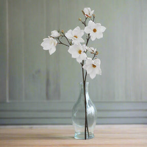 The Natural Garden Collection White Magnolia Stem WHITE PLASTIC Shades 4 Seasons