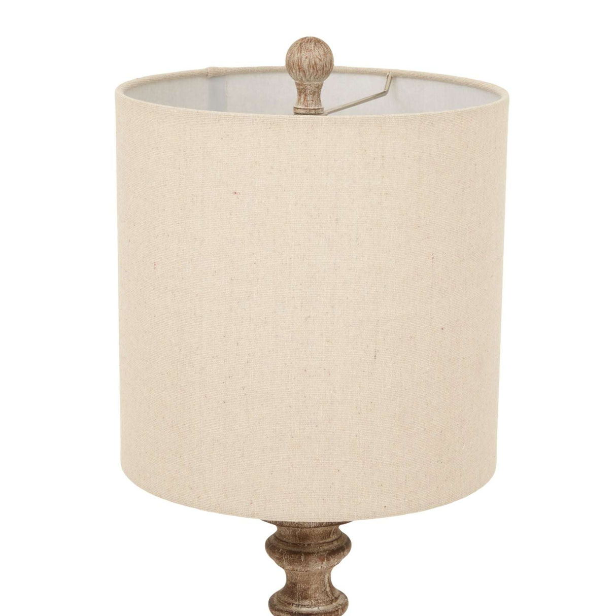 Shades 4 Seasons Table Lamp with a neutral fabric shade and a decorative base for stylish illumination