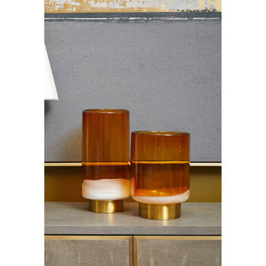 Astratto Grey and Gold Foil Wall Art Orsina