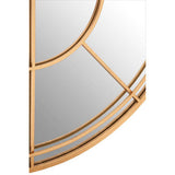 Orsina Decorative Wall Mirror with Geometric Design and Golden Frame for Elegant Spaces