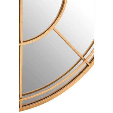 Orsina Decorative Wall Mirror with Geometric Design and Golden Frame for Elegant Spaces