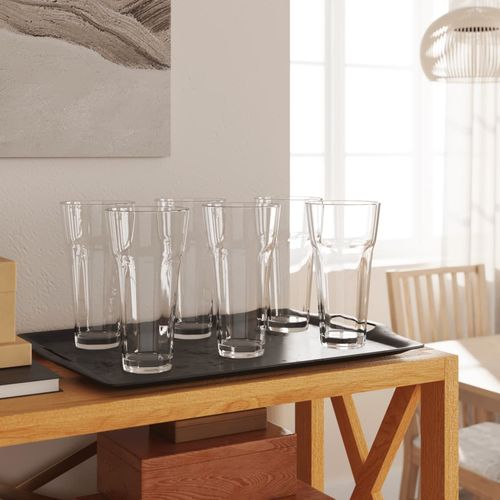 vidaXL 6 Beer Glasses Set - Clear Pilsner, Dishwasher vidaXL