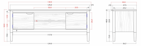Fishe and Lilly TV Stand with Natural Wood Finish and Ample Storage for Living Rooms