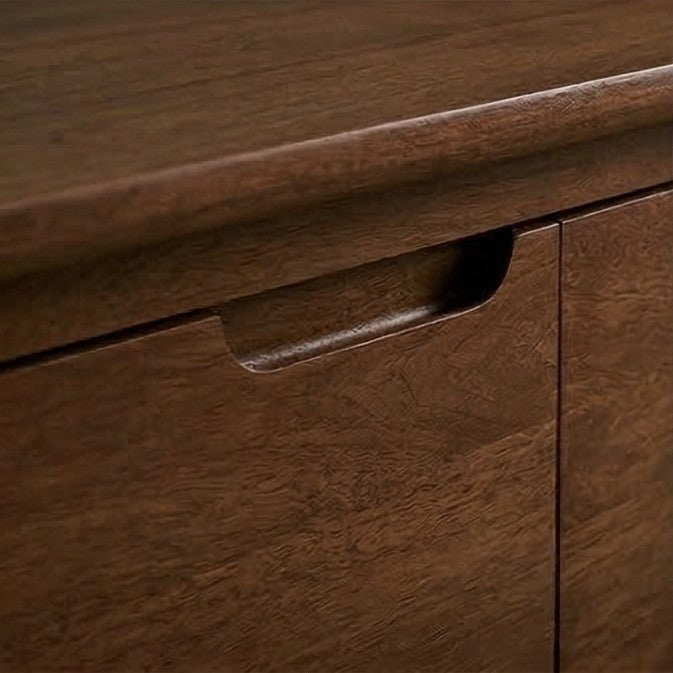 Fishe and Lilly TV Stand featuring smooth wooden surface and stylish drawer handles