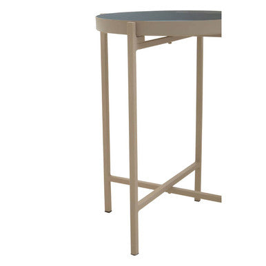 Orsina Modern Side Tables with Sleek Metal Frame and Round Top for Versatile Living Spaces