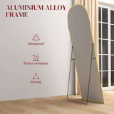 Wise Galleria Standing Mirror with Aluminium Alloy Frame, Rustproof and Water-resistant features