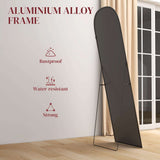Standing Mirror with Aluminium Alloy Frame, Rustproof and Water-resistant for Durable Use