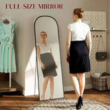 Stylish Standing Mirror with Rounded Edges for Full-Size Reflection in Modern Room