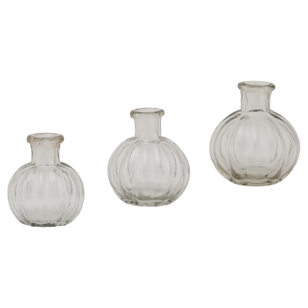 Shades 4 Seasons Clear Ribbed Glass Bud Vase Shades 4 Seasons