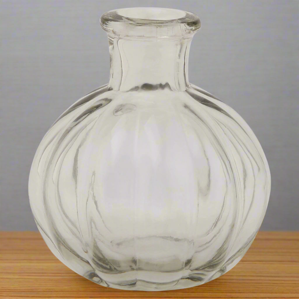 Shades 4 Seasons Clear Ribbed Bud Vase - Single Stem CLEAR GLASS Shades 4 Seasons