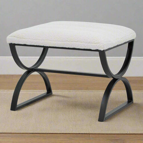 Shades 4 Seasons Ribbed Foot Stool - Free UK Delivery BLACK METAL Shades 4 Seasons