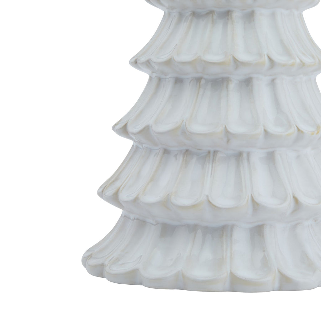 Shades 4 Seasons Ceramic Fir Tree - White Tabletop Decor Shades 4 Seasons
